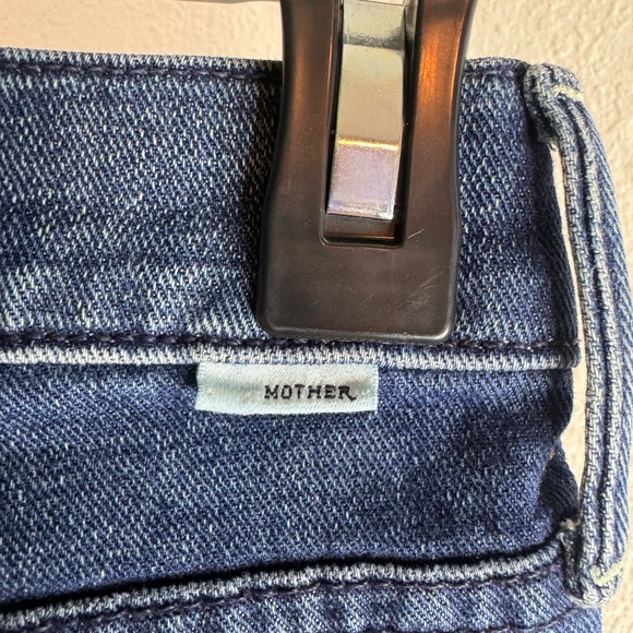 MOTHER Dark Blue Straight Leg Jeans - Picture 4 of 14